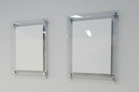 PLASTIC WITH GLASS WALL FRAME